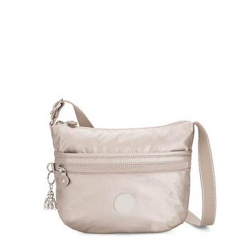 Torba Crossbody Kipling Arto Small Metallic Beżowe | PL 2131NW